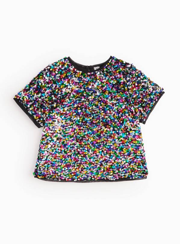 Bright Sequin Embellished Party Top 5 years